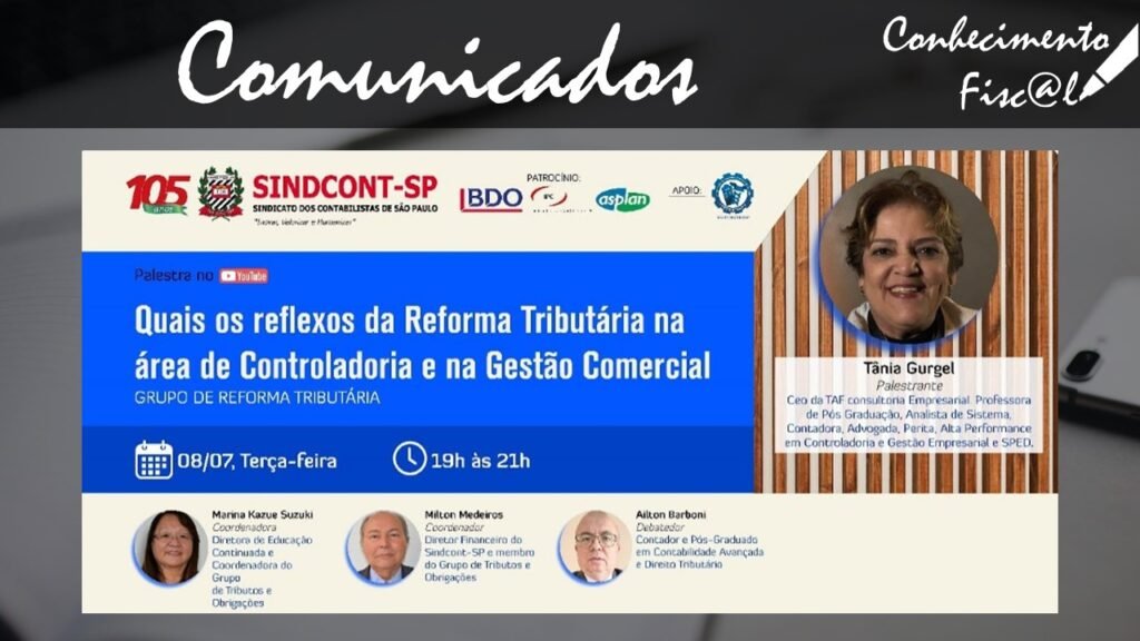 Reflexos da Reforma Tributária na área de Controladoria e na Gestão Comercial
