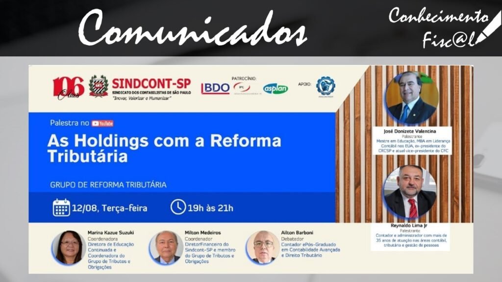 As Holdings na Reforma Tributária