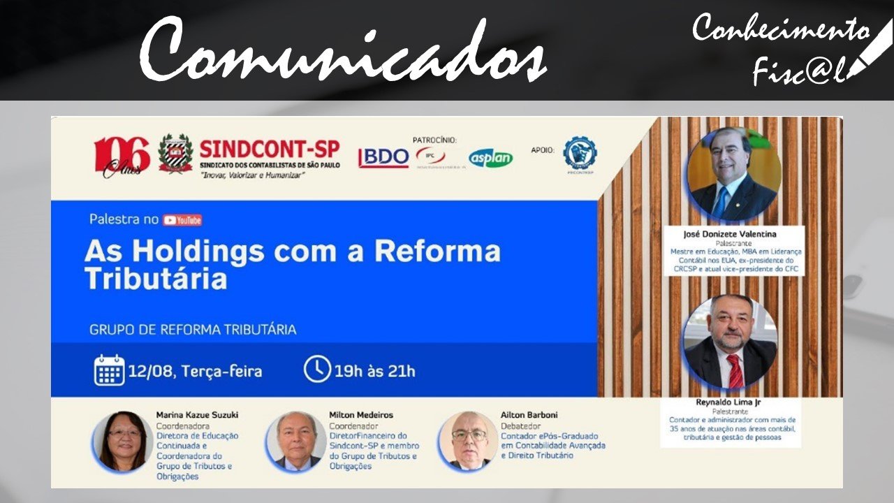 As Holdings na Reforma Tributária