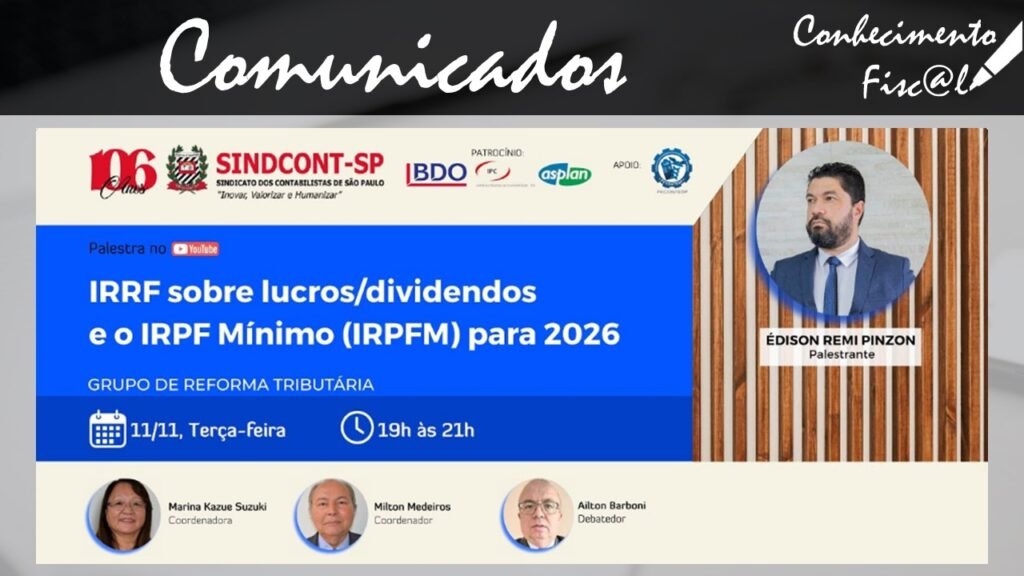 IRRF sobre lucros/dividendos e o IRPF Mínimo (IRPFM) para 2026