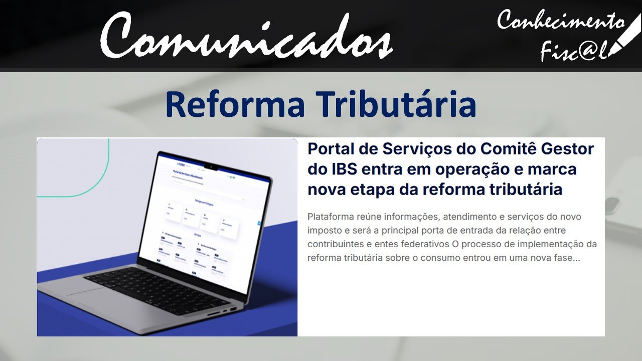 Portal de Serviços do Comitê Gestor do IBS